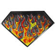 Flame Superman Shield Hitch Cover